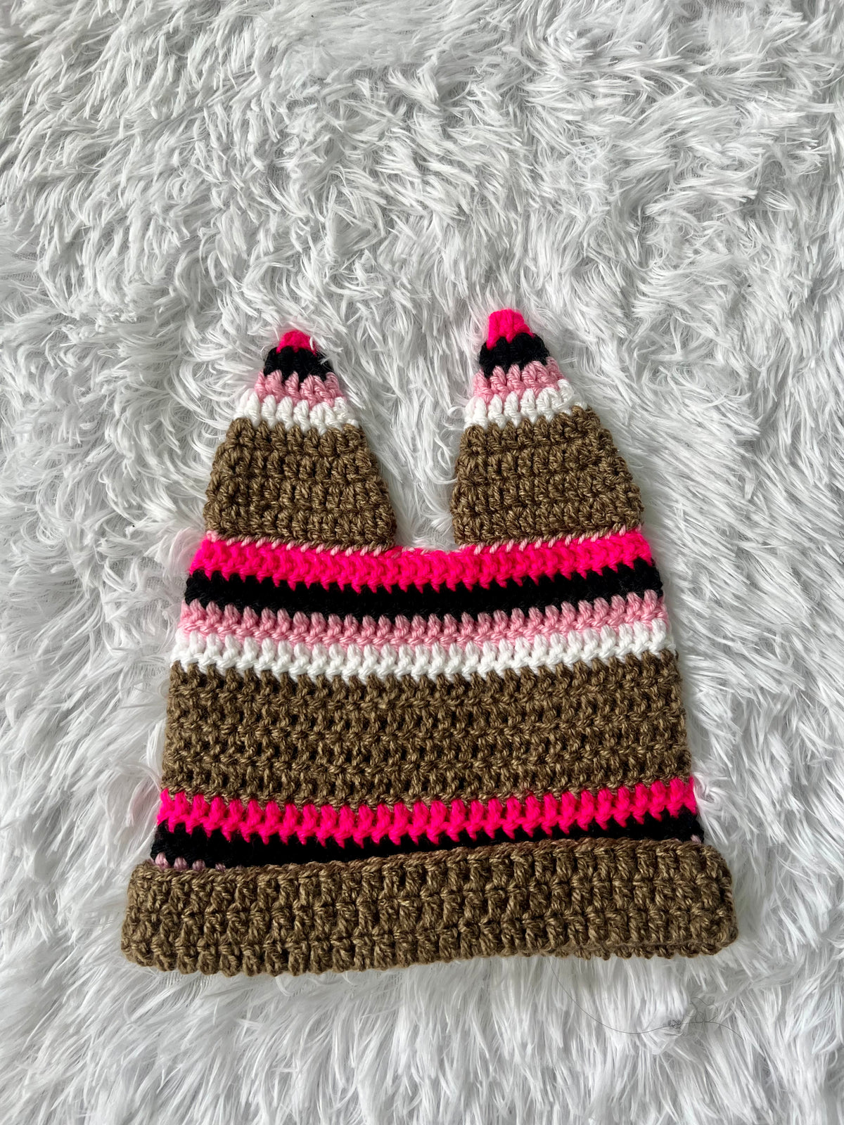 CHEETAH BABE BUNNY EAR BEANIE
