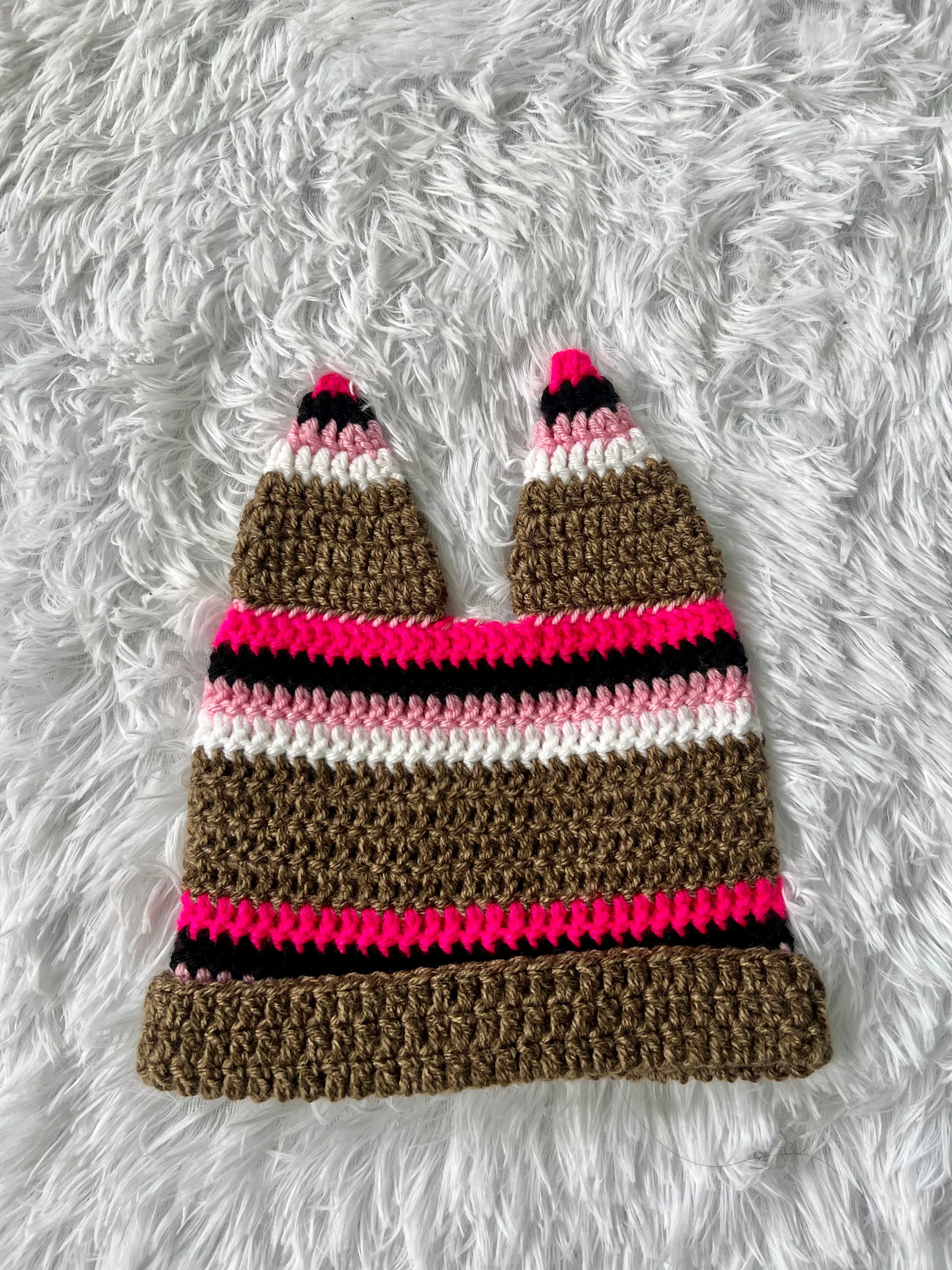 CHEETAH BABE BUNNY EAR BEANIE